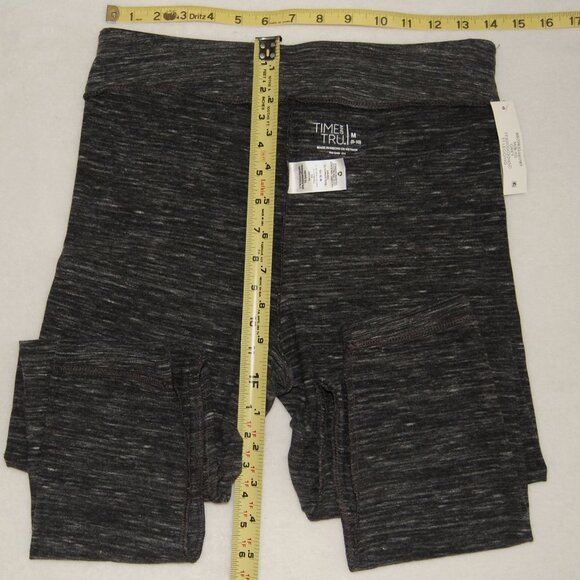 NWT Time and Tru High-Rise Leggings Women Size M (8-10), Gray Heather - Picture 5 of 7